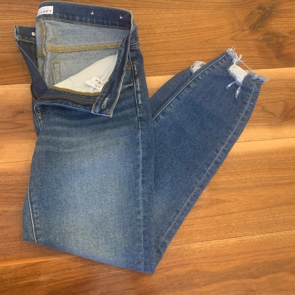 Loft High Waist Skynny Ankle